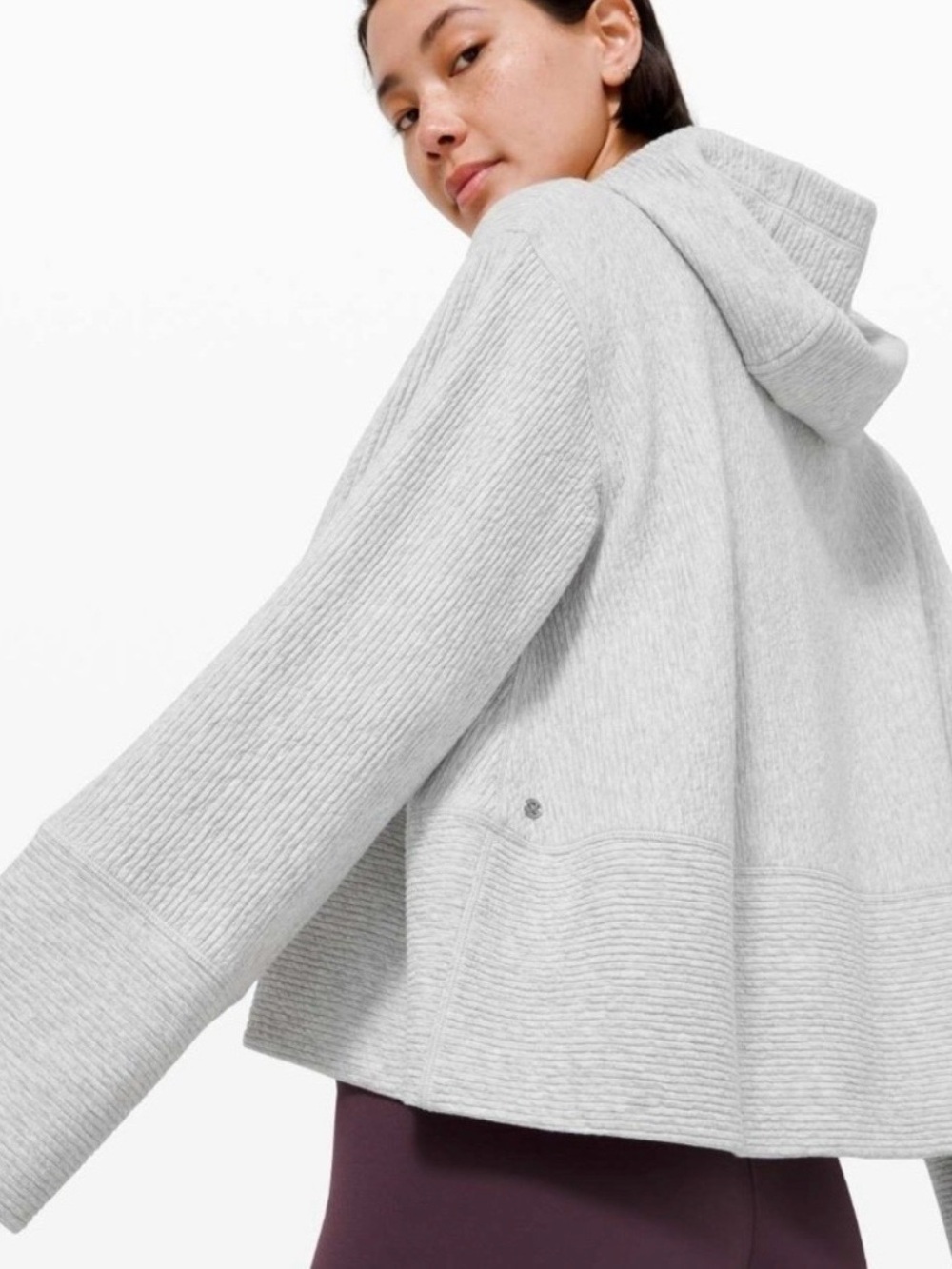 Lululemon Retreat Yourself Textured Cropped Hoodie Size L/XL